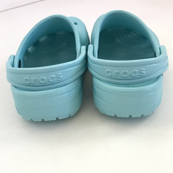CROCS Kids’ Classic Clog Kids Size C11 Unisex Slip On Mules Clogs Artic Blue NWT - Picture 6 of 16
